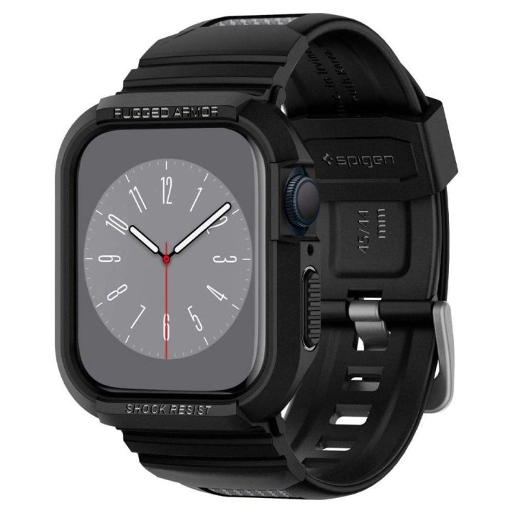 Spigen RUGGED ARMOR PRO Apple Watch 4 / 5 / 6 / 7 / 8 / SE (44 / 45MM) BLACK