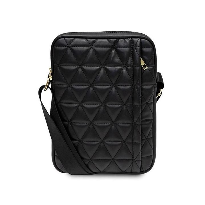 Guess Torba GUTB10QLBK 10 juodos/juodos spalvos dygsniuotas krepšys planšetėms