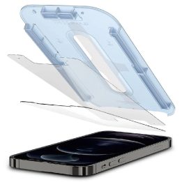 Apsauginis stiklas Spigen GLAS.TR EZ FIT 2 PAKETAI IPHONE 12/12 PRO