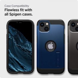 Apsauginis stiklas Spigen ALM GLASS FC 2 PAKETAI IPHONE 13/13 PRO / 14 BLACK