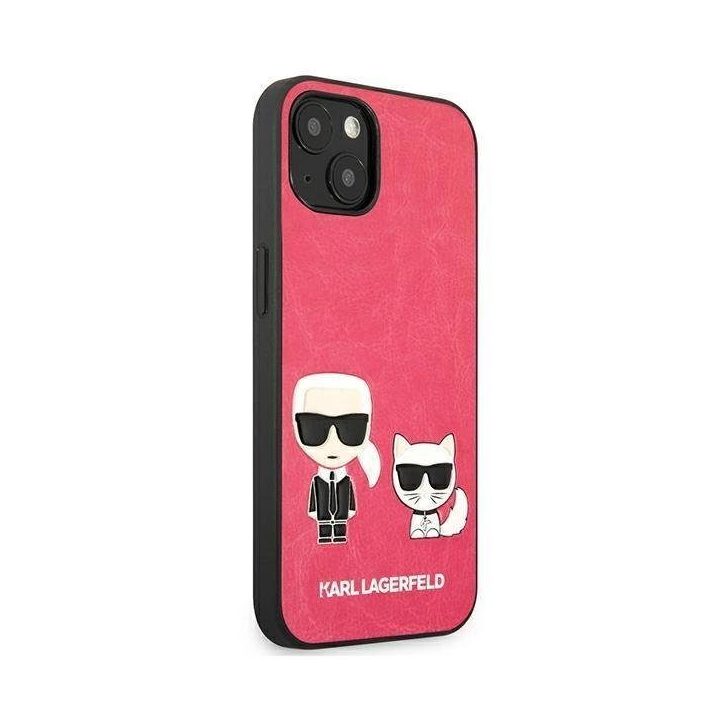 Karl Lagerfeld KLHCP13SPCUSKCP iPhone 13 mini 5.4 fuksija/juostelė deklas Ikonik Karl & Choupette