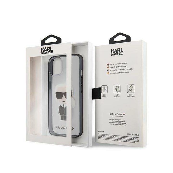 Karl Lagerfeld KLHCP13SHIKCK iPhone 13 mini 5,4 skaidrus Ikonik Karl