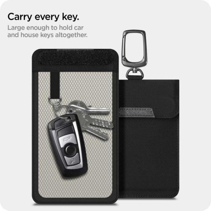 FARADAY CAGE Spigen KEUCH KEYLESS RFID SIGNAL BLOCKER BLACK