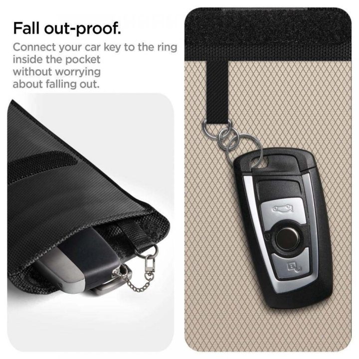 FARADAY CAGE Spigen KEUCH KEYLESS RFID SIGNAL BLOCKER BLACK