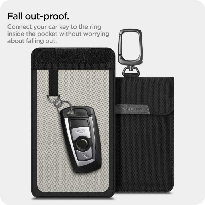 FARADAY CAGE Spigen KEUCH KEYLESS RFID SIGNAL BLOCKER BLACK
