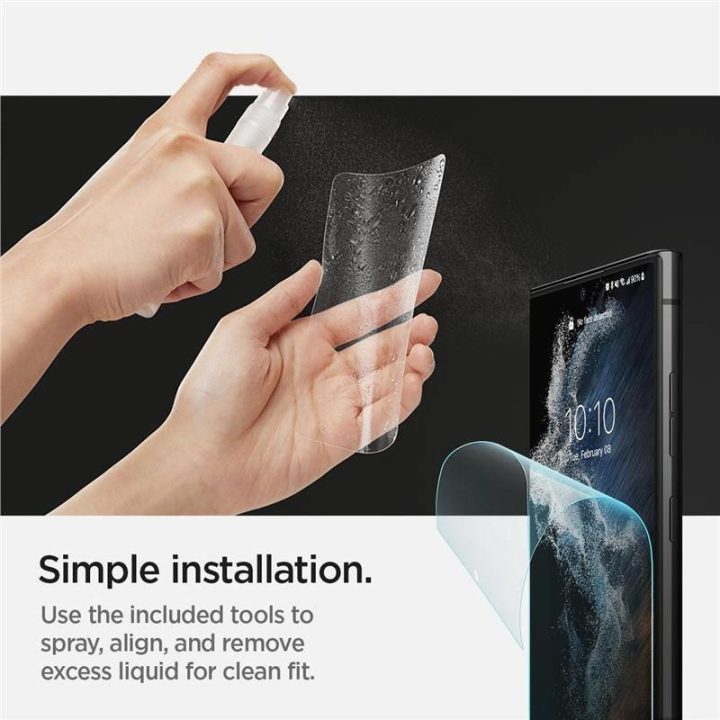 Spigen NEO FLEX 2 PAKETŲ GALAXY S22 ULTRA HYDROGEL FILMAS
