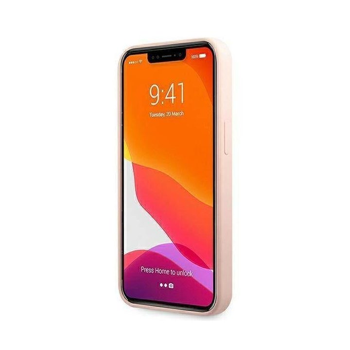 Karl Lagerfeld KLHMP13XSSKCI iPhone 13 Pro Max 6,7 deklas šviesiai rožinis silikoninis Ikonik Karl & Choupette Magsafe