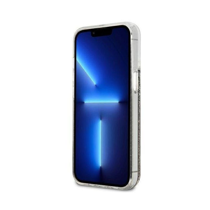 Karl Lagerfeld KLHCP13XLGGGKBK iPhone 13 Pro Max 6,7 juodos/juodos spalvos deklas Liquid Glitter Gatsby