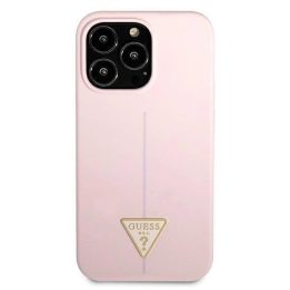 Guess GUHCP13XSLTGU iPhone 13 Pro Max 6,7 violetinės/violetinės spalvos deklas Silikoninis trikampis