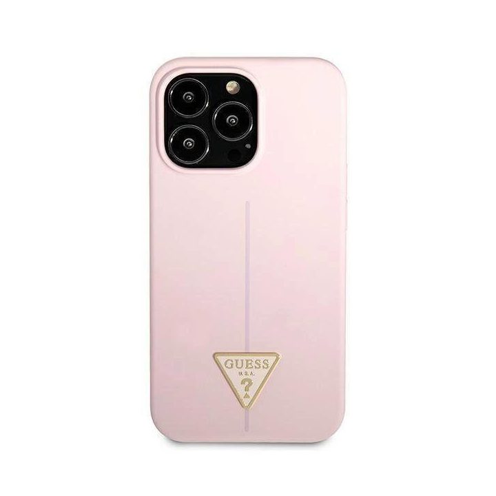 Guess GUHCP13XSLTGU iPhone 13 Pro Max 6,7 violetinės/violetinės spalvos deklas Silikoninis trikampis