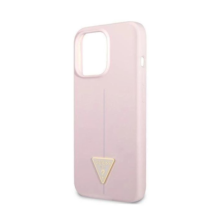 Guess GUHCP13XSLTGU iPhone 13 Pro Max 6,7 violetinės/violetinės spalvos deklas Silikoninis trikampis