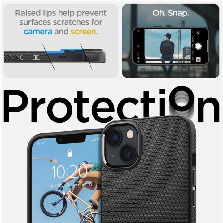 Spigen LIQUID AIR IPHONE 14 matinės juodos spalvos