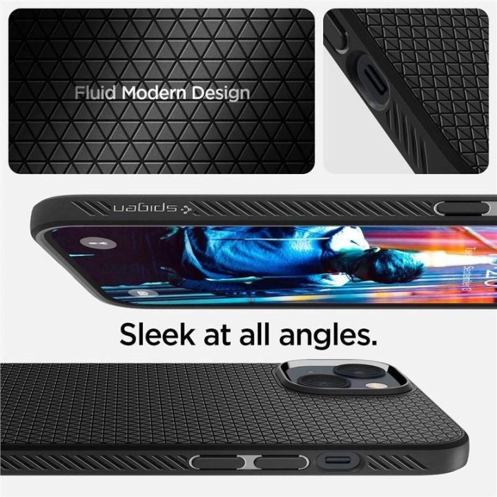 Spigen LIQUID AIR IPHONE 14 matinės juodos spalvos