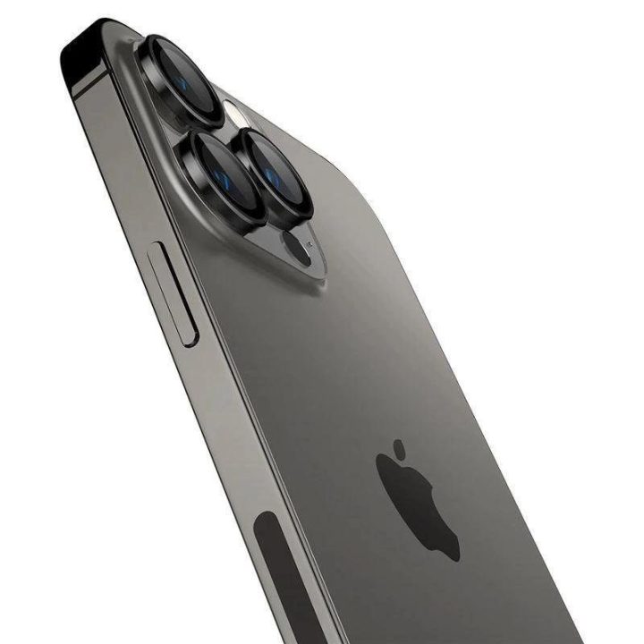 Spigen OPTIK.TR EZ FIT KAMEROS APSAUGA 2 PAKETAI IPHONE 14 PRO / 14 PRO MAX / 15 PRO / 15 PRO MAX BLACK