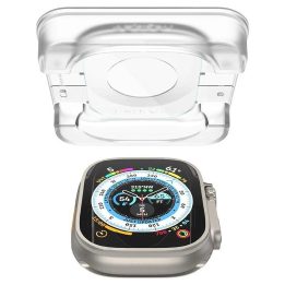 Apsauginis stiklas Spigen GLAS.TR EZ FIT 2 PAKUOTĖS Apple Watch ULTRA (49 MM) ŠVIESUS