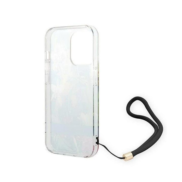 Guess GUOHCP14XHFLSB iPhone 14 Pro Max 6,7 mėlynas / mėlynas deklas Gėlių dirželis