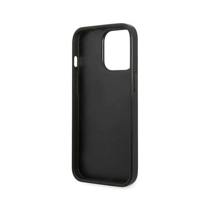 Karl Lagerfeld KLHCP13LMNMP1K iPhone 13 Pro / 13 6,1 deklas juodas / juodas Monogramos plokštelė