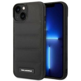 Karl Lagerfeld KLHCP14SPSQAK iPhone 14 6,1 deklas juodas/juodas Puffy Elongated Logo