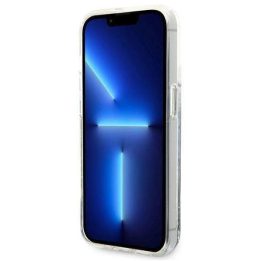 Karl Lagerfeld KLHCP14XLCRSGRS iPhone 14 Pro Max 6,7 sidabro / sidabro spalvos deklas Liquid Glitter RSG