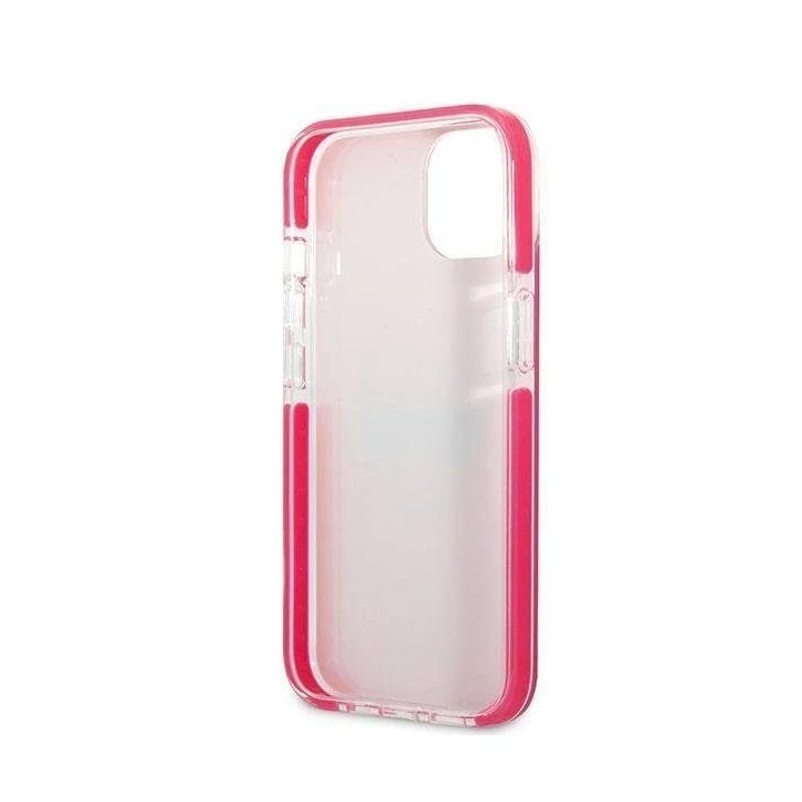 Dėklas Karl Lagerfeld Choupette Head na iPhone 13 mini - fuksjowy