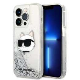 Karl Lagerfeld KLHCP14XLNHCS iPhone 14 Pro Max 6,7 sidabrinis/sidabrinis deklas Glitter Choupette Head