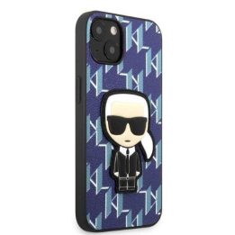Karl Lagerfeld KLHCP13MPMNIKBL iPhone 13 6,1 deklas mėlyna/mėlyna Monogram Ikonik Patch