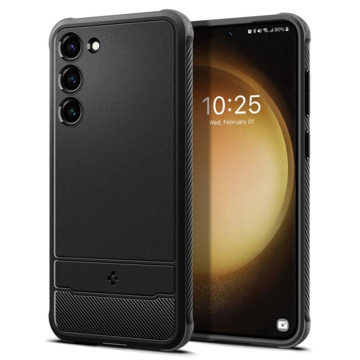 Spigen RUGGED ARMOR GALAXY S23 MATINIAI BLACK