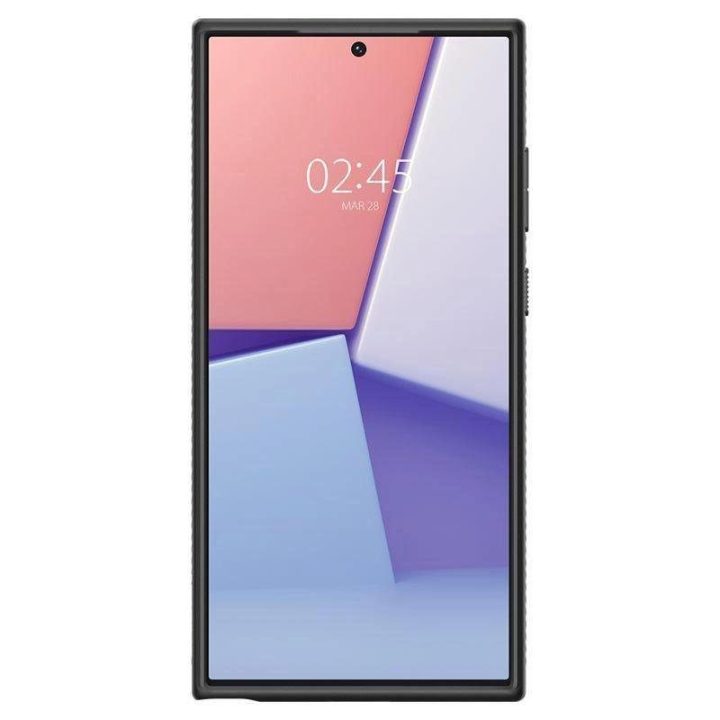 Spigen Samsung Galaxy S23 Ultra Liquid Air serijos TPU dėklas - matinės juodos spalvos
