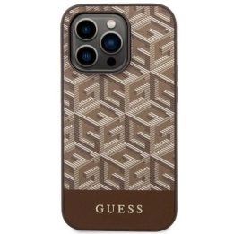 Guess GUHMP14LHGCFSEW iPhone 14 Pro 6.1 rudos/rudos spalvos deklas GCube Stripes MagSafe