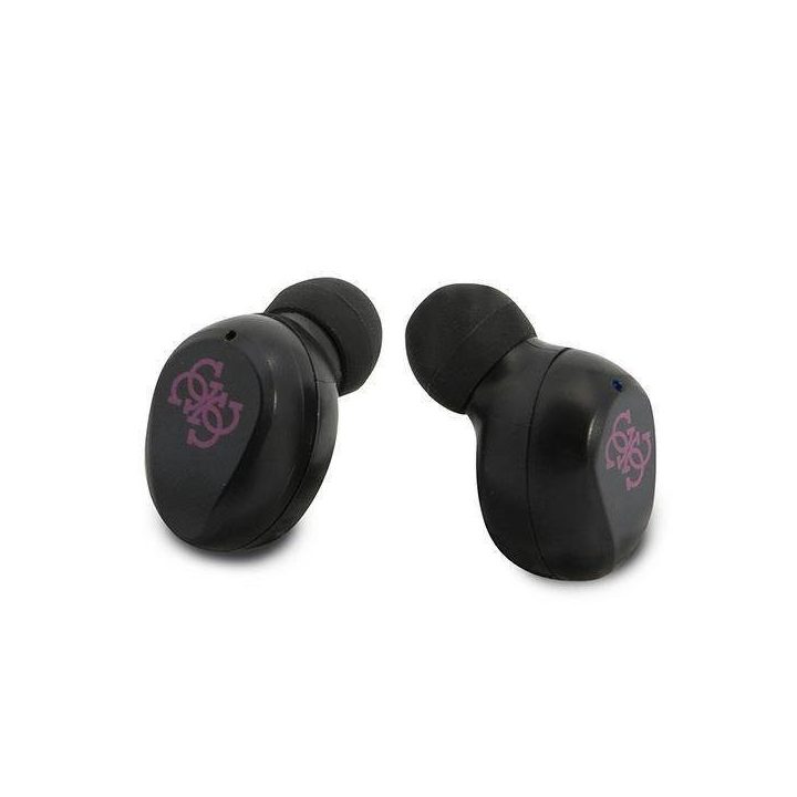 Guess GUTWST31EM TWS Bluetooth ausinės + purpurinės spalvos doko stotis