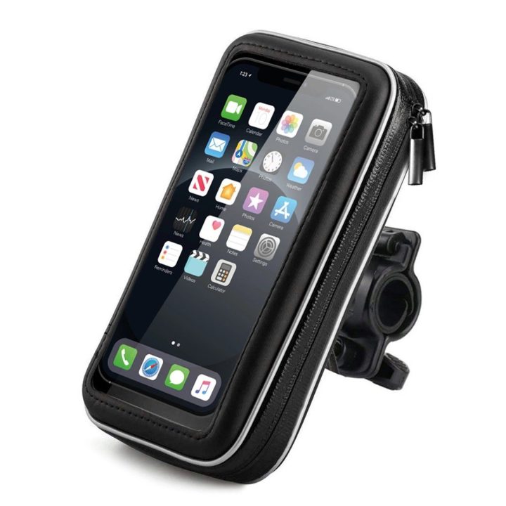 telefono laikiklis dviračiui, motociklui, motoroleriui juodas (WBHBK7)