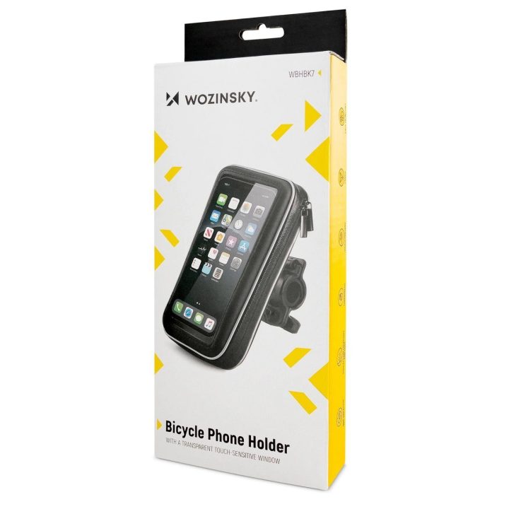 telefono laikiklis dviračiui, motociklui, motoroleriui juodas (WBHBK7)