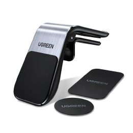 Magnetinis automobilinis laikiklis ventiliacijos grotelėms, sidabrinės spalvos (LP290)
