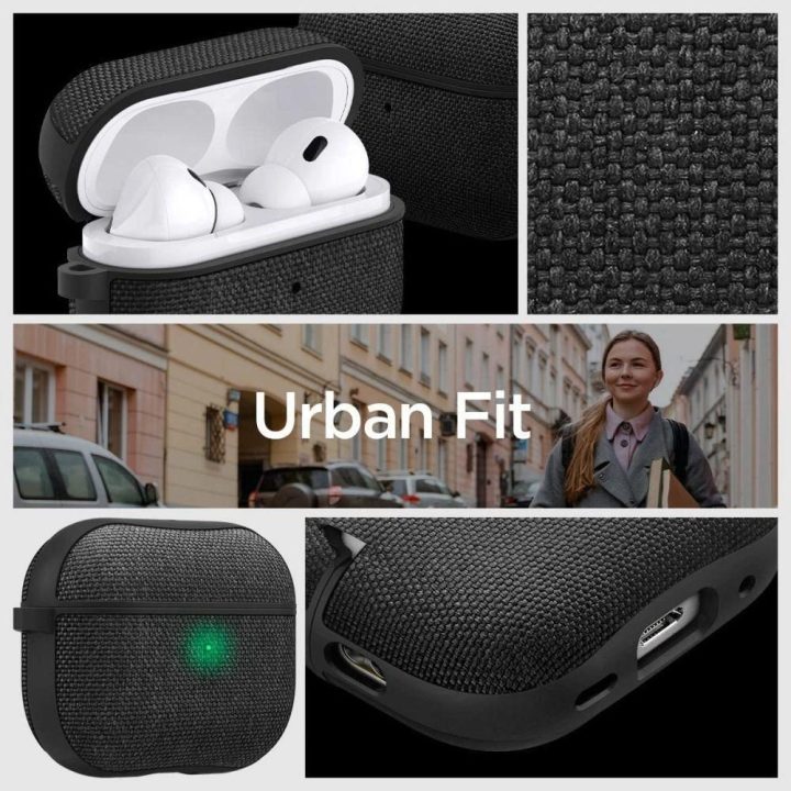 Spigen URBAN FIT Apple AIRPODS PRO 1/2 BLACK