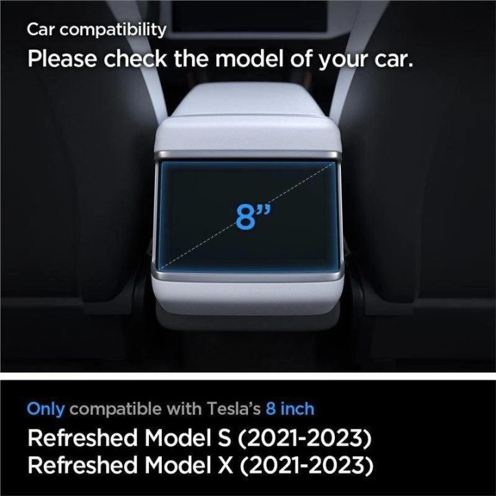 Apsauginis stiklas Spigen GLAS.TR SLIM TESLA MODEL X 2022 / MODEL S 2021 BLACK