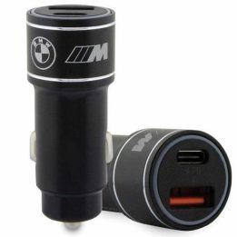 BMW įkroviklis BMCCMUSBCK PD-QC 3.0 20W Fast Charge juoda/juoda M Edition