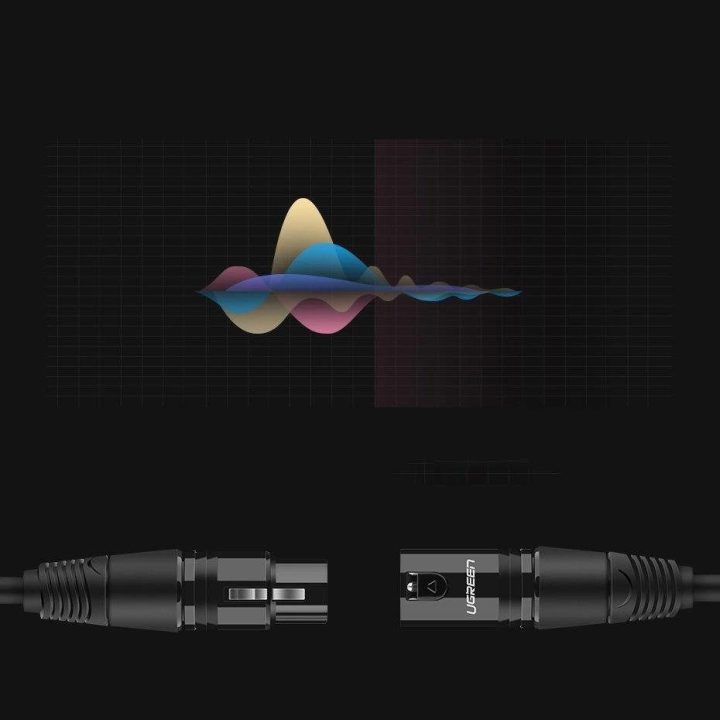 Prailginimo garso kabelis Mikrofono kabelis Mikrofonas XLR (moteriškas) - XLR (vyriškas) 2 m (AV130)