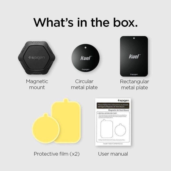 Spigen QS11 VENT MAGNETINIS AUTOMOBILIO LAIKIKIKLIS
