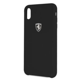 Ferrari deklas FEOSIHCI65BK iPhone Xs Max juodas/juodas Silikoninis ne bėgių takelyje
