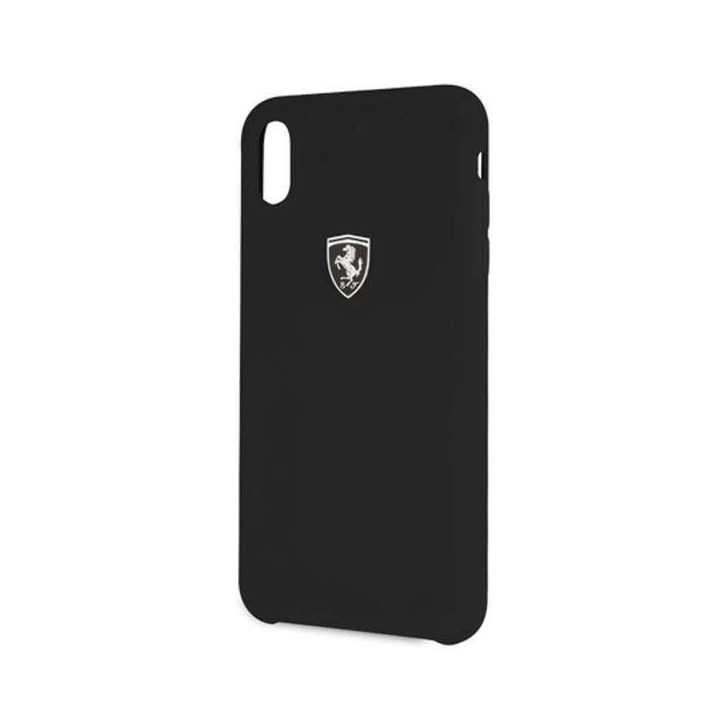 Ferrari deklas FEOSIHCI65BK iPhone Xs Max juodas/juodas Silikoninis ne bėgių takelyje