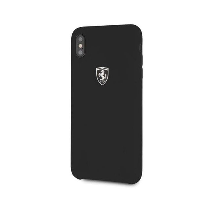 Ferrari deklas FEOSIHCI65BK iPhone Xs Max juodas/juodas Silikoninis ne bėgių takelyje
