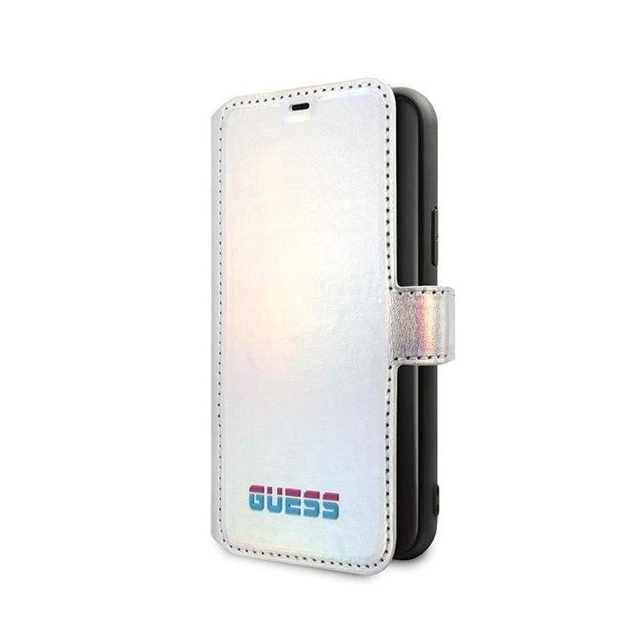 Guess GUFLBKN58BLD iPhone 11 Pro sidabro/ sidabro spalvos knyga Iridescent