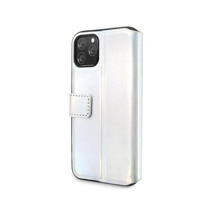 Guess GUFLBKN65BLD iPhone 11 Pro Max sidabro/ sidabro spalvos knyga Iridescent