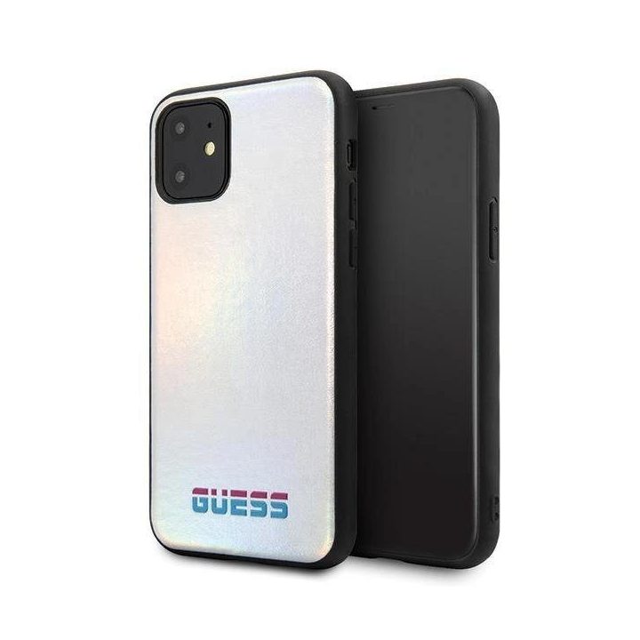 Guess GUHCN65BLD iPhone 11 Pro Max sidabrinis/sidabrinis deklas Iridescent