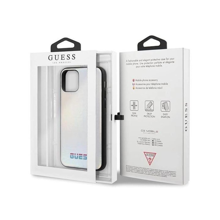 Guess GUHCN65BLD iPhone 11 Pro Max sidabrinis/sidabrinis deklas Iridescent
