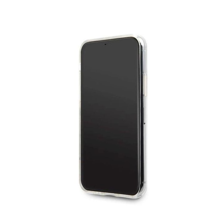 Guess GUHCN65PCUGLPBL iPhone 11 Pro Max rožinės mėlynos/rožinės mėlynos spalvos deklas Glitter Gradient