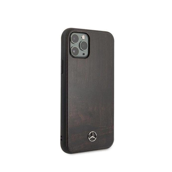 Mercedes Wood Line Rosewood dėklas iPhone 11 Pro - rudas