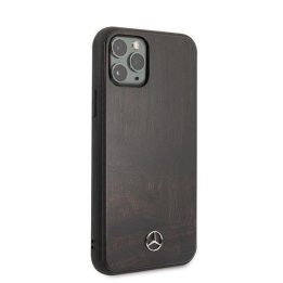 Mercedes Wood Line Rosewood dėklas iPhone 11 Pro Max - rudas