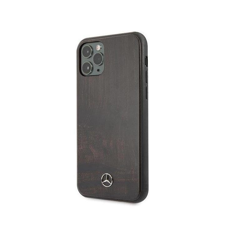 Mercedes Wood Line Rosewood dėklas iPhone 11 Pro Max - rudas
