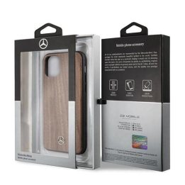 Mercedes MEHCN65VWOLB iPhone 11 Pro Max deklas brązowy/brown Wood Line Walnut